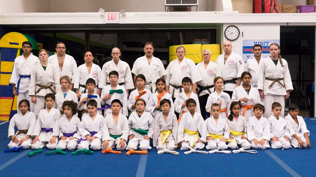 Kids promotees with adult students and instructors, January 31st, 2017