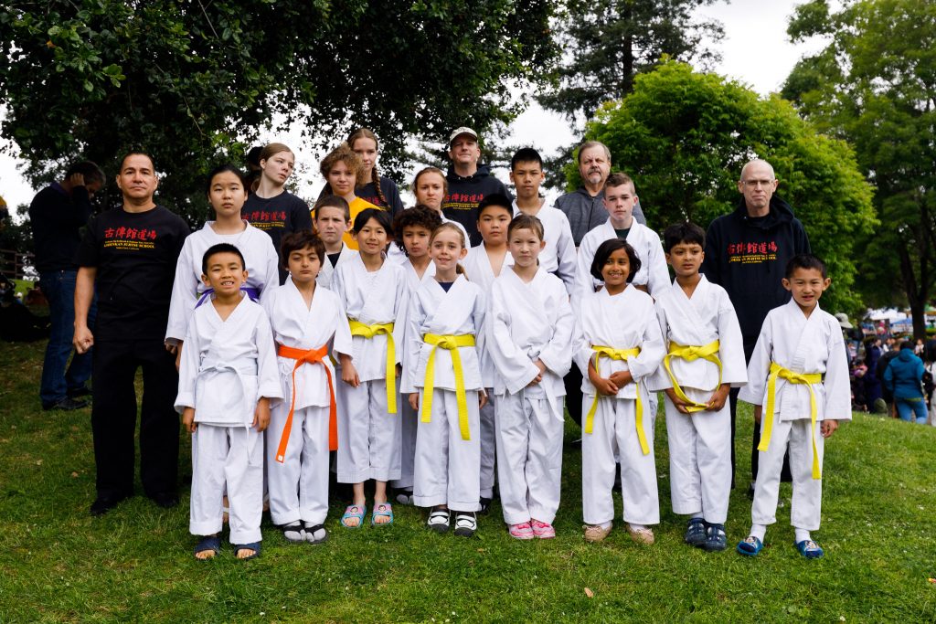 2018 Cherry Blossom Festival Team, led by Sensei Guillermo Hernandez Jr., Prof. Clive Guth, and Prof. George Arrington